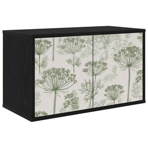 vidaXL Stenska TV omarica GOTHA 69 x 33 x 40 cm Črni hrast