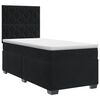 vidaXL Postelja boxspring z vzmetnico Črna 100 x 200 cm Žamet