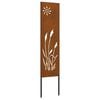 vidaXL Zaslon za zasebnost v vrtu Ureznine Rjav 32 x 140 cm