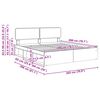 vidaXL Konstrukcija postelje z vzglavjem Dimljeni oreh 200 x 200 cm