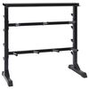 vidaXL Stojalo za dumbell Črna 99 x 45 x 95,5 cm Pra&scaron;no lakirano jeklo