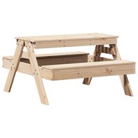 vidaXL Piknik miza za otroke 88x97x52 cm trdna borovina