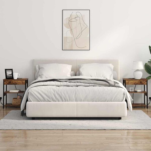 vidaXL Nočna omarica 2 pcs Dimljeni oreh 41 x 31 x 51 cm