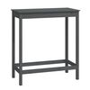 vidaXL Barska miza siva 100x50x110 cm trdna borovina