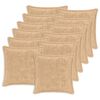 vidaXL Prevleka za blazino 12 kos HOUTEN Krem 40 x 40 cm