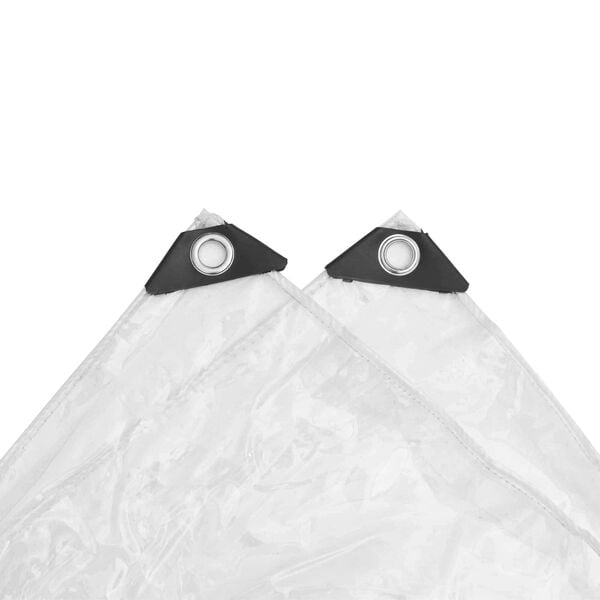 vidaXL Tarpulina Transparentno 6 x 6 m PVC