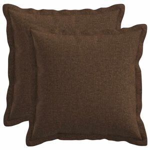 vidaXL Prevleka za blazino 2 pcs HOUTEN Rjava 40 x 40 cm Lažni lanu