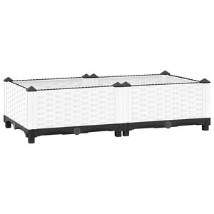 vidaXL Visoka greda 80x40x23 cm polipropilen