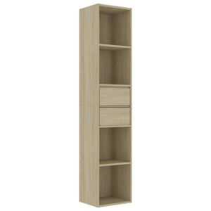 vidaXL Knjižna omara sonoma hrast 36x30x171 cm iverna plo&scaron;ča