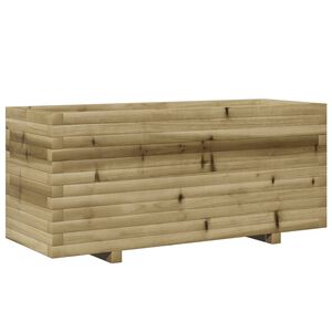 vidaXL Vrtno cvetlično korito 110x40x49,5 cm impregnirana borovina