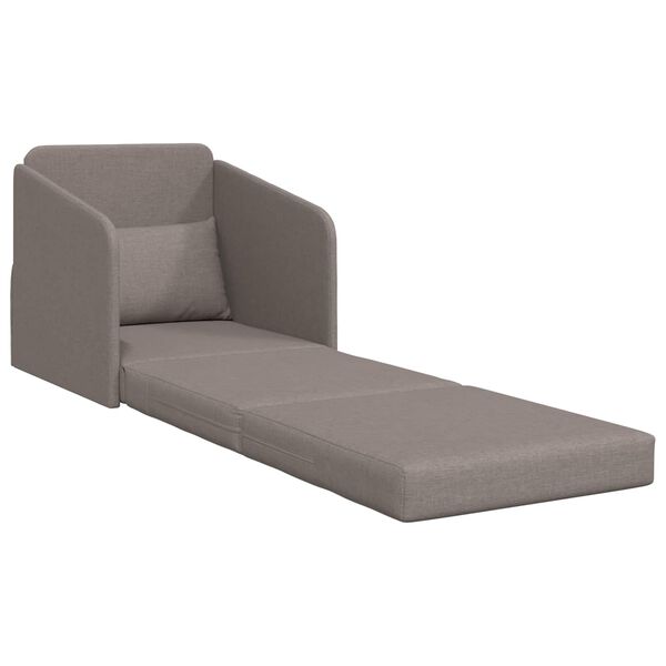 vidaXL Sofa postelja 60cm Taupe blago
