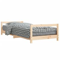 vidaXL Otroški posteljni okvir 80x200 cm trdna borovina