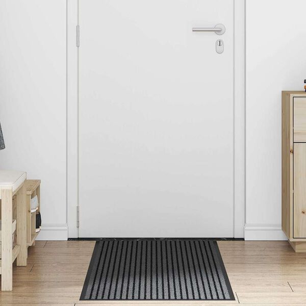 vidaXL Doormat Črna 60 x 180 cm Polipropilen