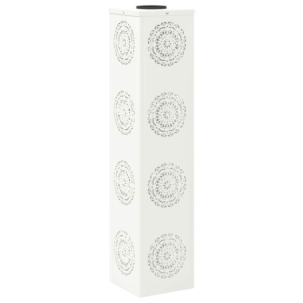 vidaXL Solarno LED svetilo za pot 2 pcs Bela Medenina