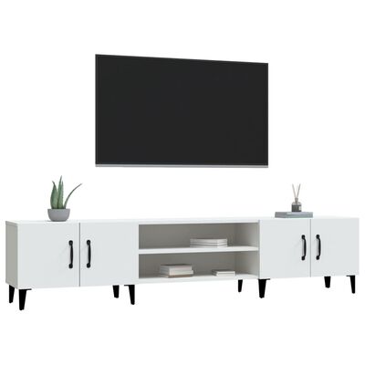vidaXL TV omarica bela 180x31,5x40 cm inženirski les