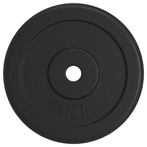 vidaXL Utež 20 kg lito železo