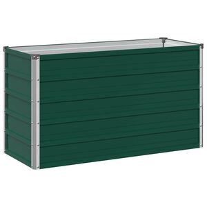 vidaXL Povi&scaron;ana vrtna gredica Zelena 100 x 40 x 55 cm