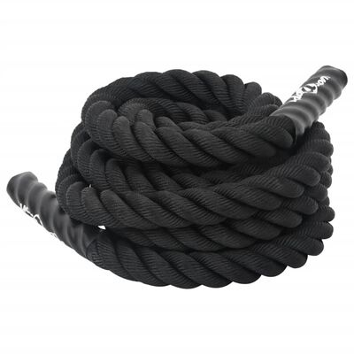 vidaXL Bojna vrv črna 6 m 4,5 kg poliester