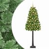vidaXL Umetno božično drevo s kroglicami in zložljivimi vejami 120 cm