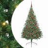 vidaXL Umjetna preddekorirana božićna jelka Zelena 180 cm PVC