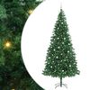 vidaXL Umestno božično drevo Zelena 300 cm PVC, kovina in plastika