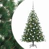 vidaXL Umetna božična jelka z bučko 150 cm 150 LED Toplo bela