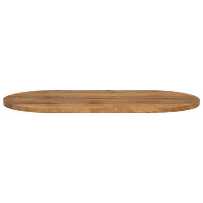 vidaXL Mizna plošča 90x40x3,8 cm ovalna trden mangov les