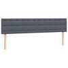 vidaXL Box Spring postelja z vzmetnico Temno siva 200x210 cm Velvet
