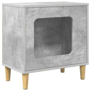 vidaXL Mačja hi&scaron;a Beton 51 x 30 x 52 cm Inženirski les