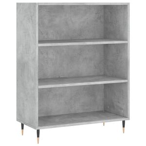 vidaXL Knjižna omara betonsko siva 69,5x32,5x90 cm inženirski les