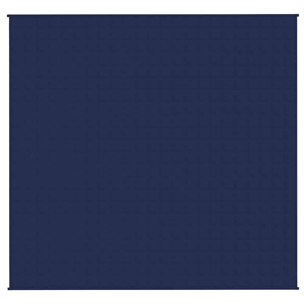 vidaXL Obtežena odeja modra 220x235 cm 15 kg blago