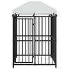 vidaXL Zunanji pasji boks s streho 120x120x150 cm