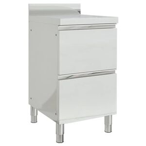 vidaXL Komercialna kuhinjska omarica z 2 predaloma 50x60x96 cm