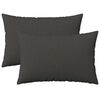 vidaXL Prevleka za blazino 2 pcs HEERLEN Temno siva 30 x 50 cm