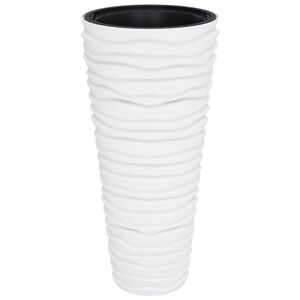 vidaXL Korito z odstranljivo notranjostjo belo 18/45 L PP reliefno