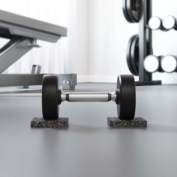 vidaXL Guma valj Črna Guma