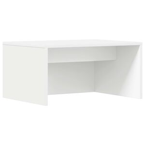 vidaXL Stenska miza Bela Inženirski les 60 x 45 x 30 cm