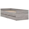 vidaXL Posteljni okvir s predali siva sonoma 100x200 cm