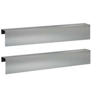 vidaXL Pokrivni profil za vrtno obrobo 2 kos 100 x 10 x 15 cm