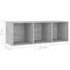vidaXL | TV omarica | 3 pcs 37 x 35 x 107.5 cm