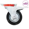 vidaXL Gibljiva kolesa 32 kosov 100 mm
