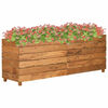 vidaXL Visoka greda 150x40x55 cm reciklirana tikovina in jeklo