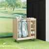 vidaXL Golf omara s kolesom Enobarvno Sonoma hrast 65 x 45 x 98 cm