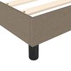 vidaXL Box spring postelja z vzmetnico taupe 90x200 cm blago