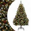 vidaXL Umetno Zložljivo Božično Drevo 180 cm 300 LED Toplo bela PVC