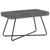 vidaXL klop Enobarvno Temno siva 80 x 40 x 45 cm Žamet