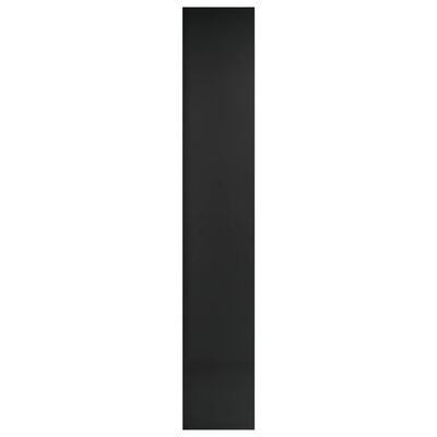 vidaXL Omarica za CD plošče visok sijaj črna 21x16x93,5 cm