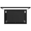 vidaXL Kopalniško pohištvo 2 kosa črne barve iverna plošča
