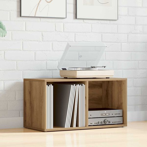 vidaXL Škatla za shranjevanje artisan hrast 69,5x34x36 cm inž. les