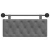 vidaXL Visoki naslon za glavo Temno siva 110 x 55 x 7 cm Žamet